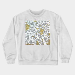 Island Exploration Map Treasure Hunt Crewneck Sweatshirt